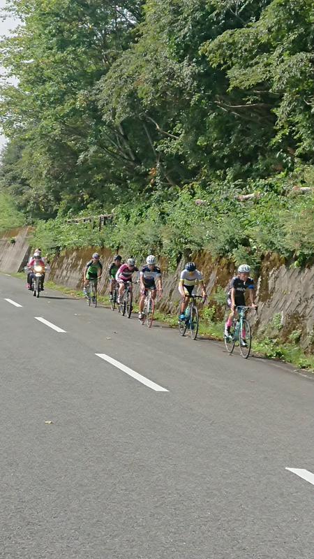 自転車練習　ゴールドライン　ヒルクライムの風景